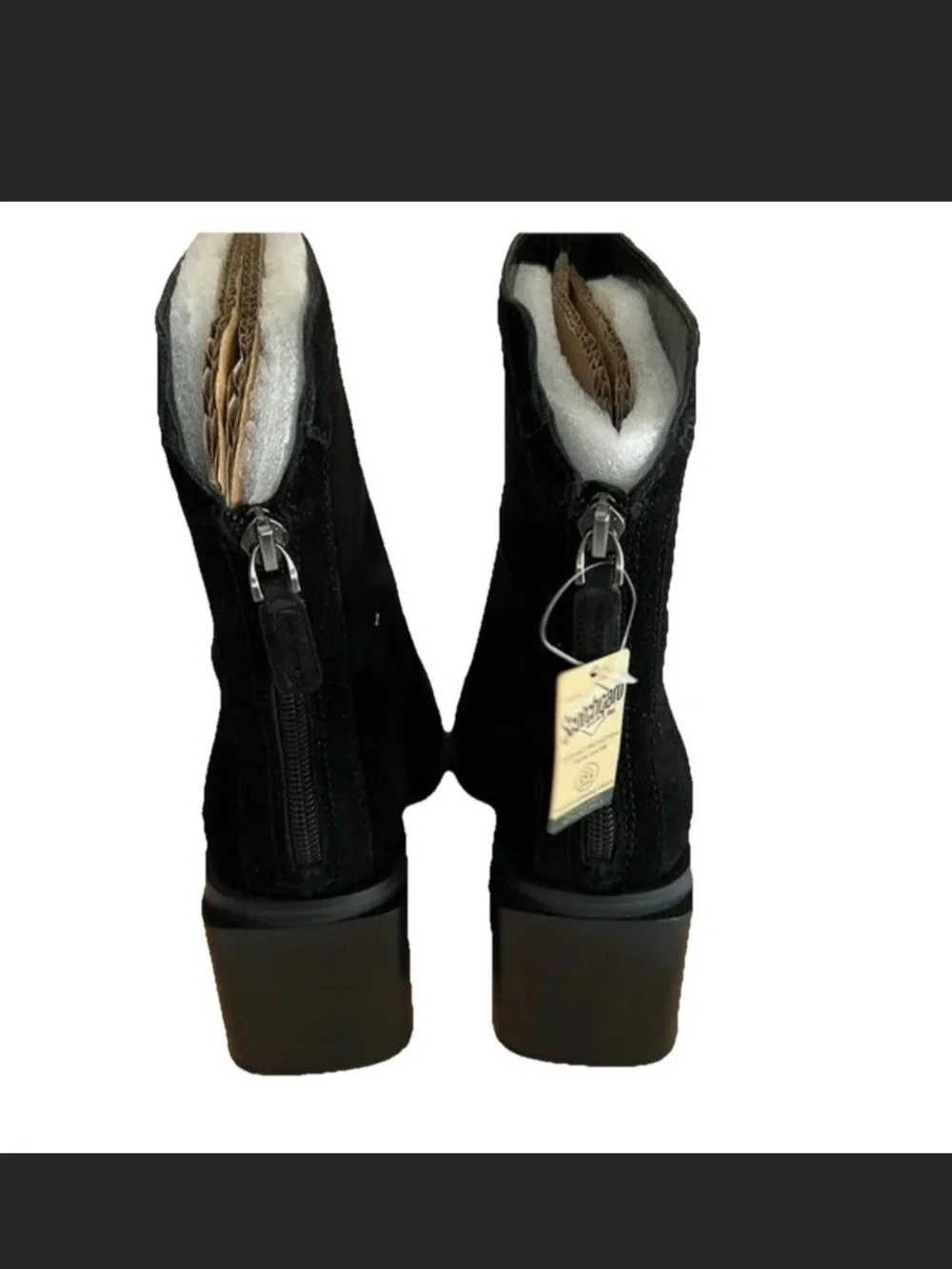 Vince Camuto VC Kortimy Boots Black Verona Suede Leather Women's